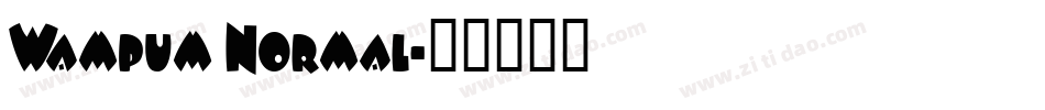 Wampum Normal字体转换